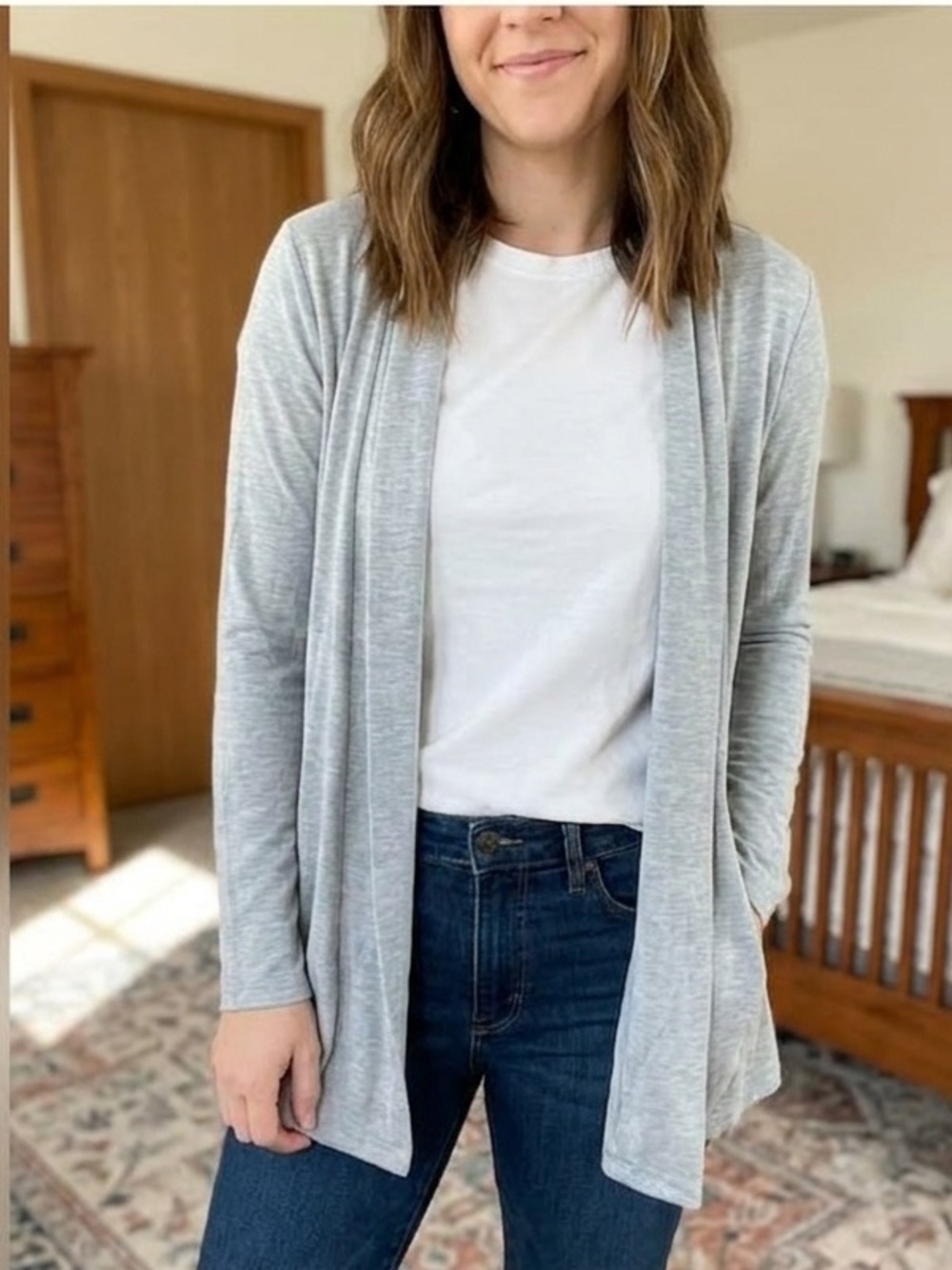 Old Navy Heather Gray Knit Sweater